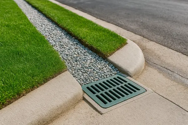 a gravel-filled trench from EZ French Drain Installation in Dallas, TX - Dallas TX a gravel-filled trench from EZ French Drain Installation in Dallas, TX - Dallas TX